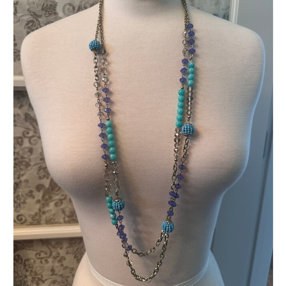 LOFT Turquoise, Blue Beaded Necklace